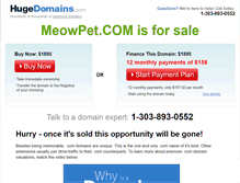 Tablet Screenshot of meowpet.com
